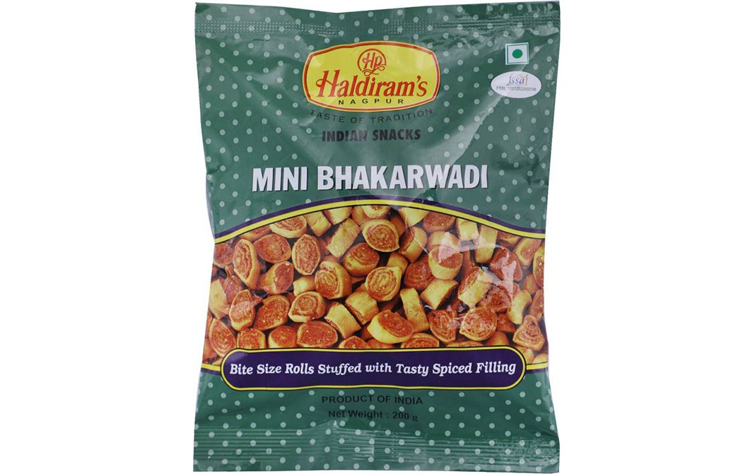 Haldiram's Nagpur Mini Bhakarwadi    Pack  200 grams